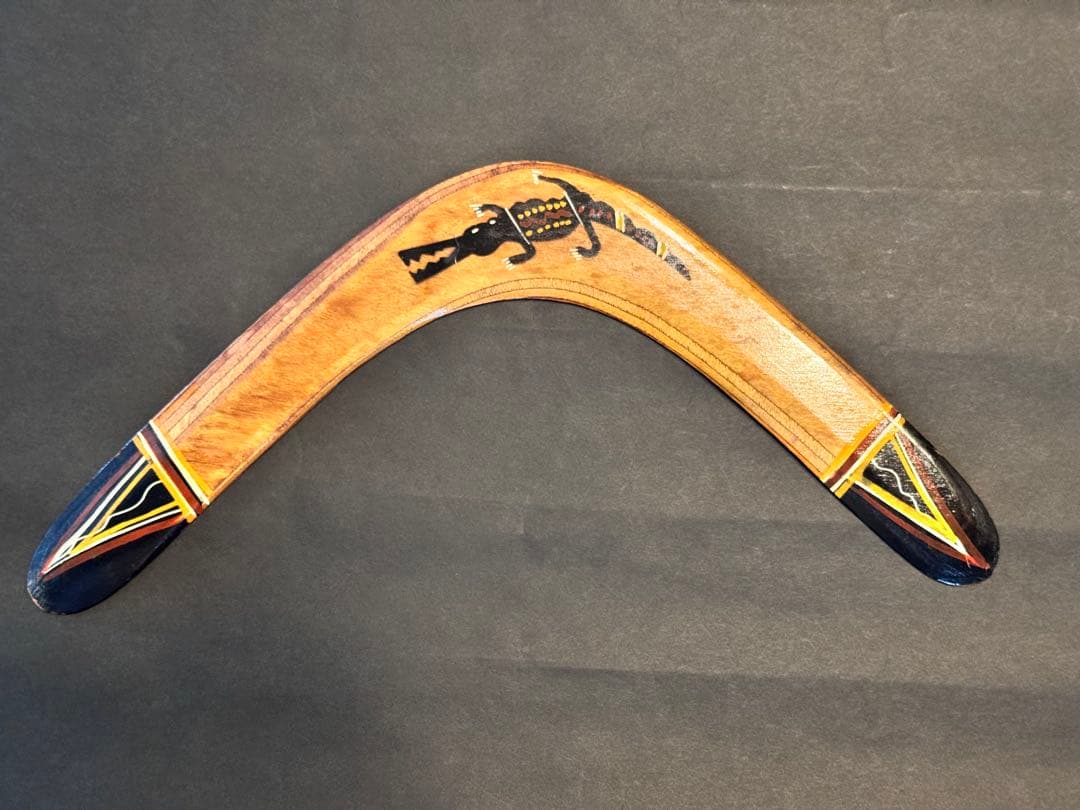 オーストラリアンアボリジナルアート タペストリー2点セット ブーメラン