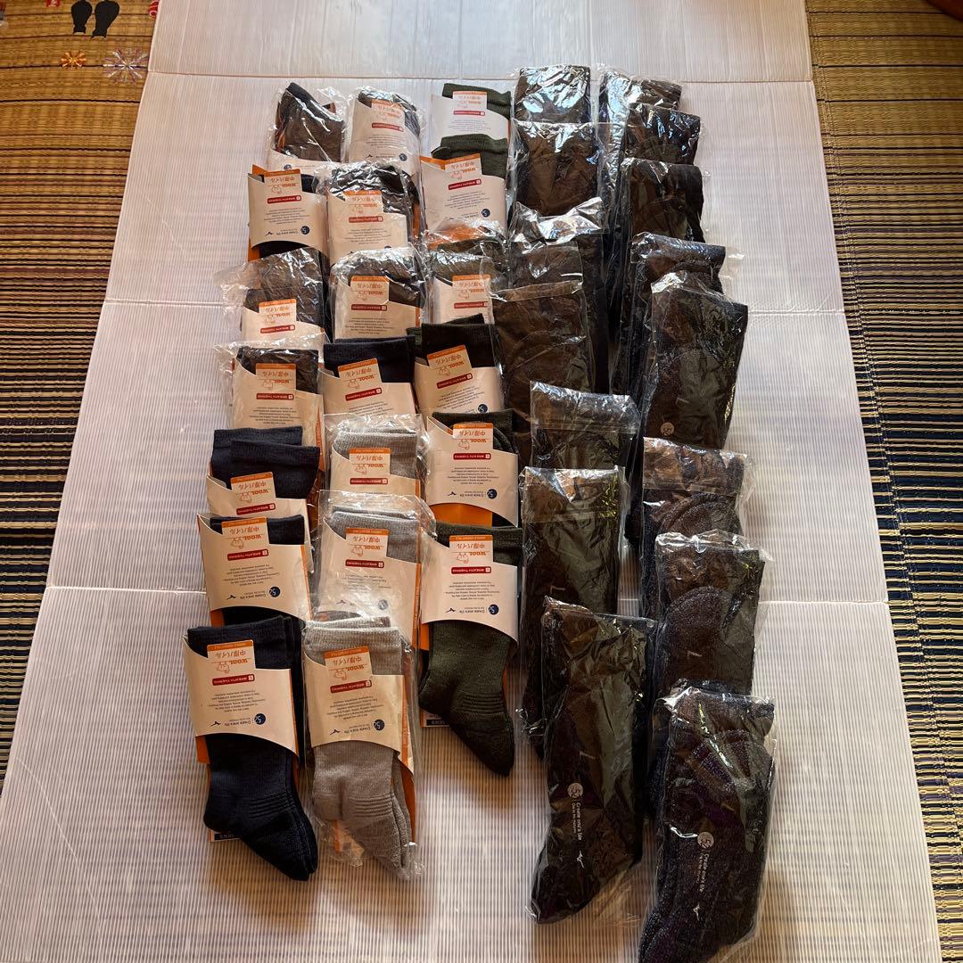 ミズノ　ブレスサーモ　メンズくつ下　まとめ売り35足