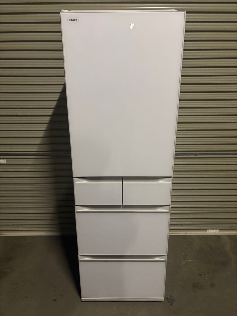 【美品】日立 左開き ノンフロン冷凍冷蔵庫 R-HWS47NL 2021年製