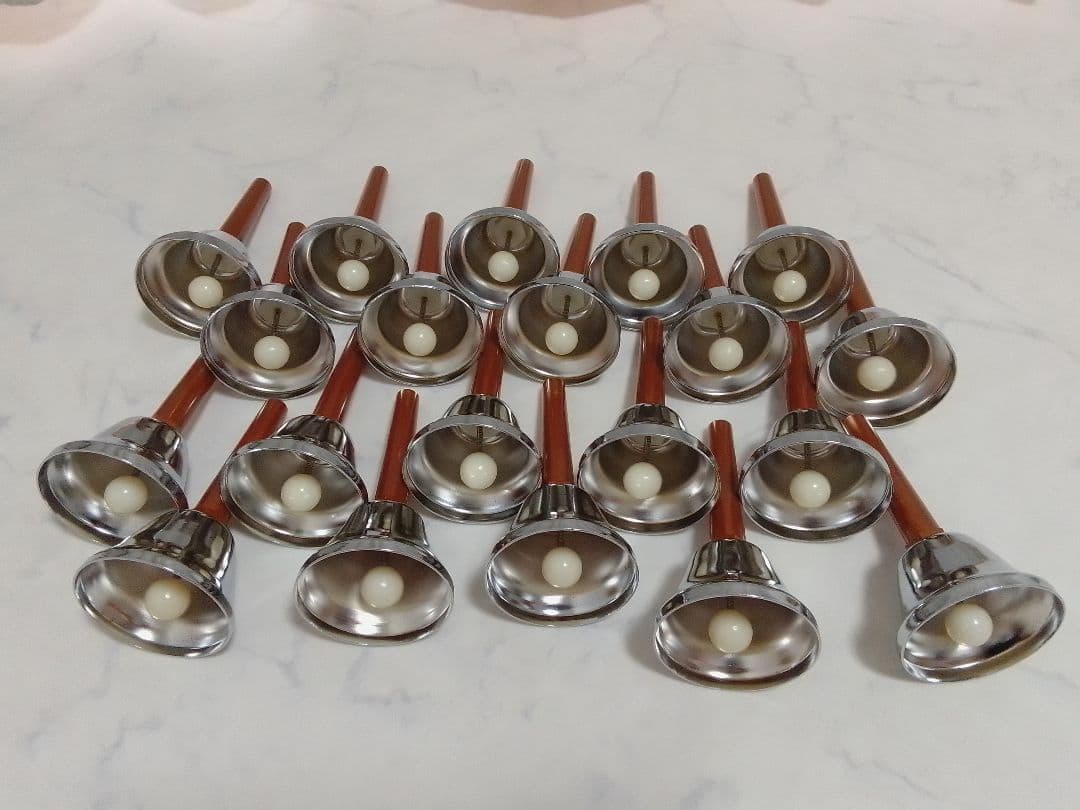 ウチダ MB-S ハンドベル 20音 シルバー ミュージックベル