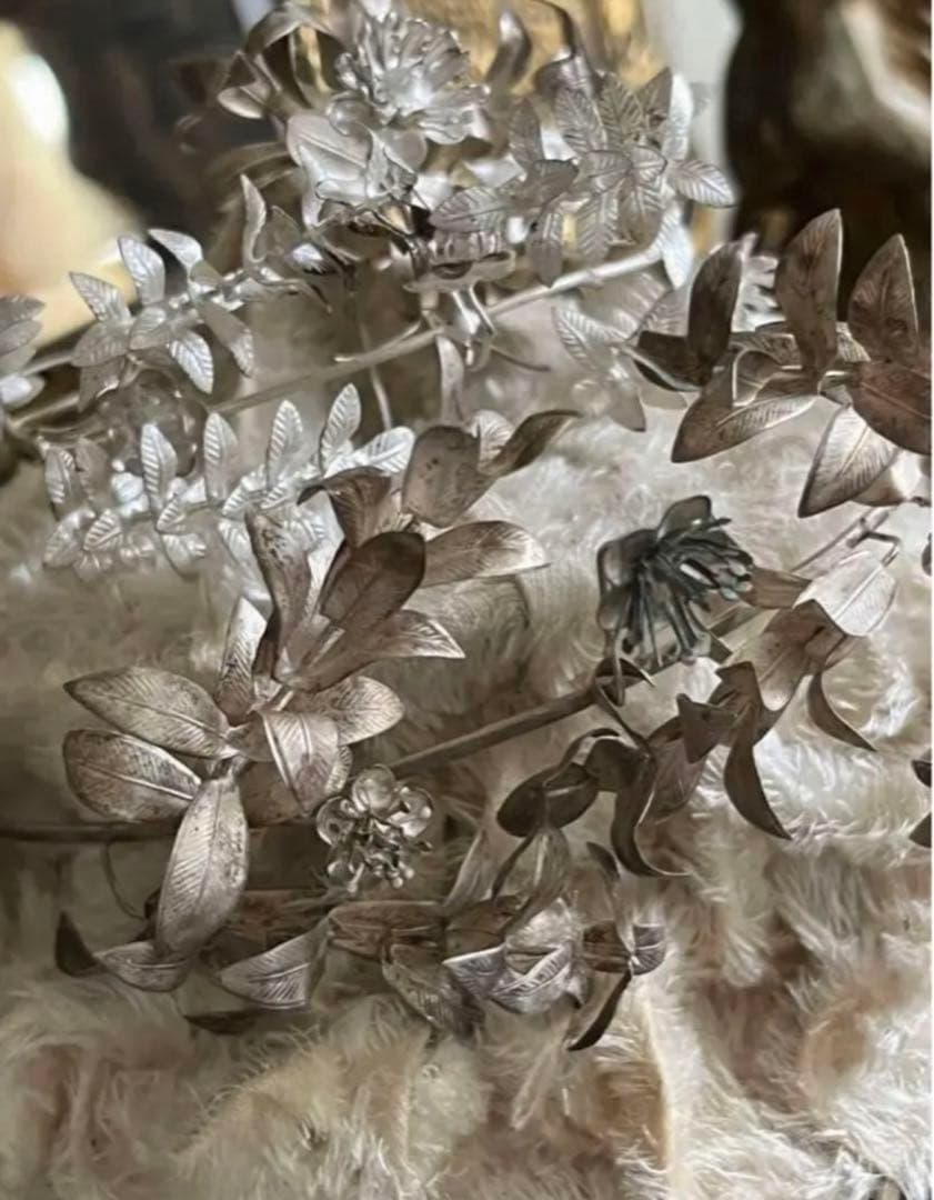 アンティークグローブドマリエガラスドームティアラディスプレイスタンド台座什器