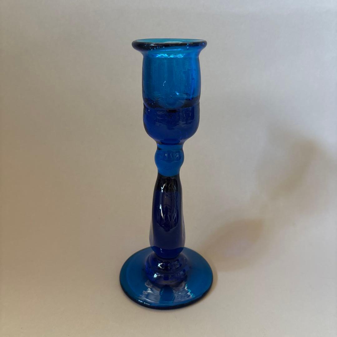 倉敷ガラス 小谷眞三 小谷真三 キャンドルスタンド 蝋燭立て 民藝