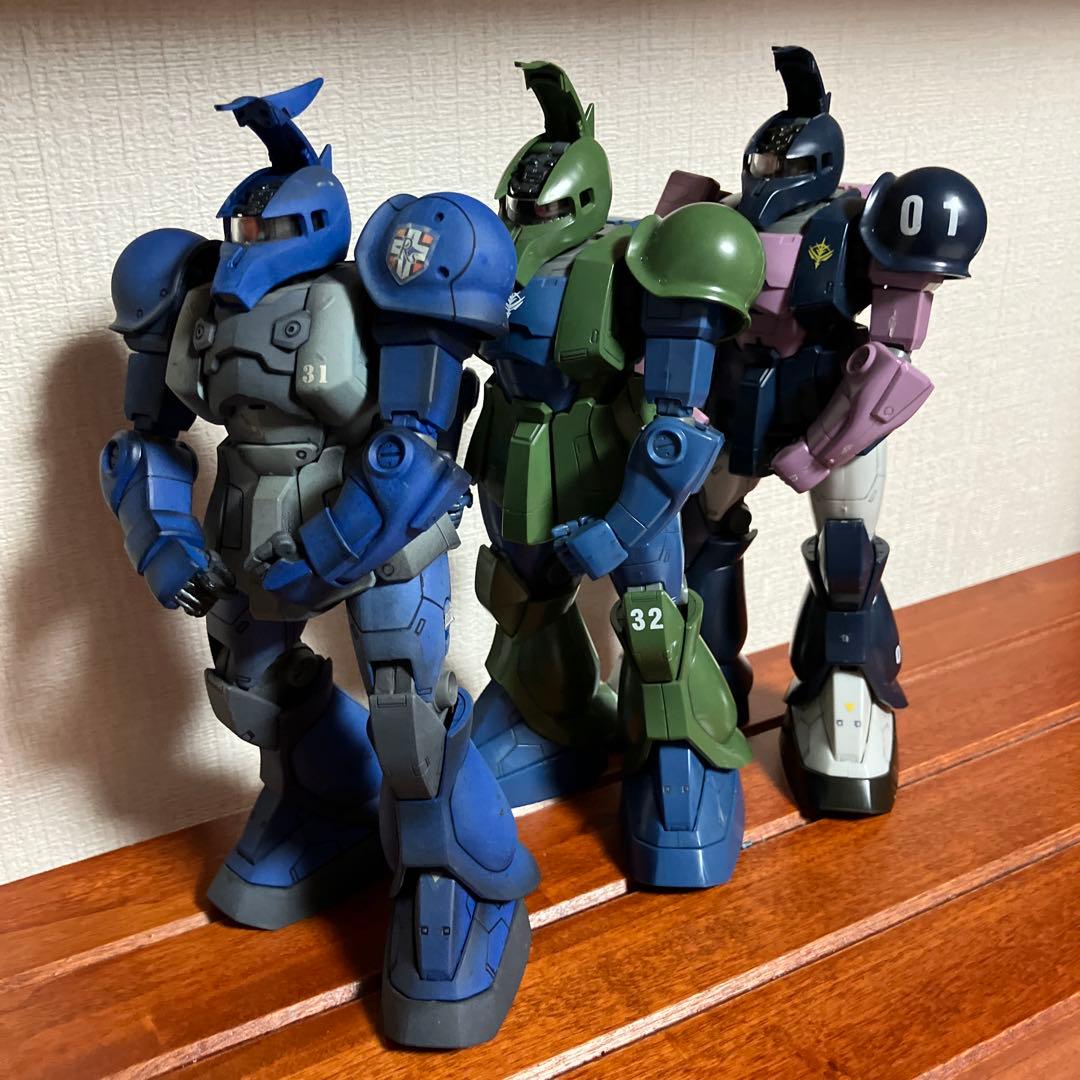 【ジャンク】MG ザクI：ランバ・ラル専用機、黒い三連星、旧ザク