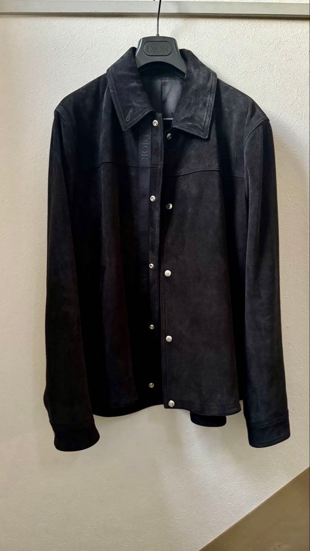 Dior HOMME 24SS/テープロゴスエードジャケット ディオール 新作