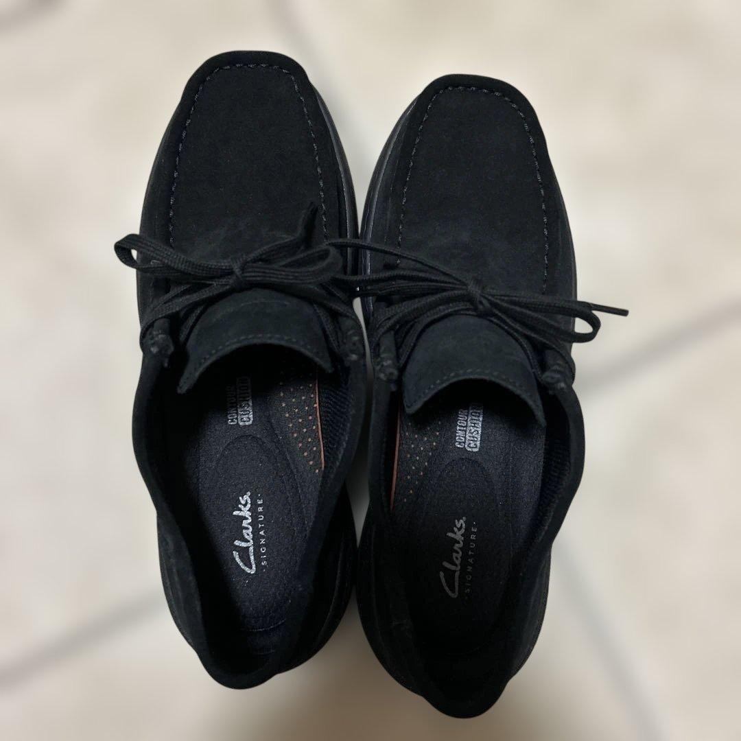 Clarksワラビー黒　UK6G US7M