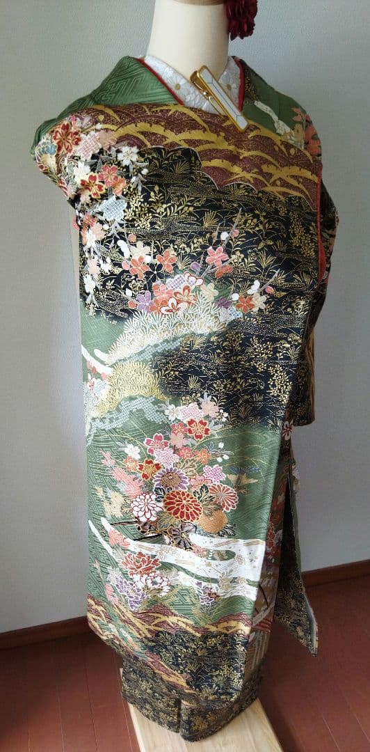 ゆたろう様　398.振袖7点セット　正絹　フルセット　成人式