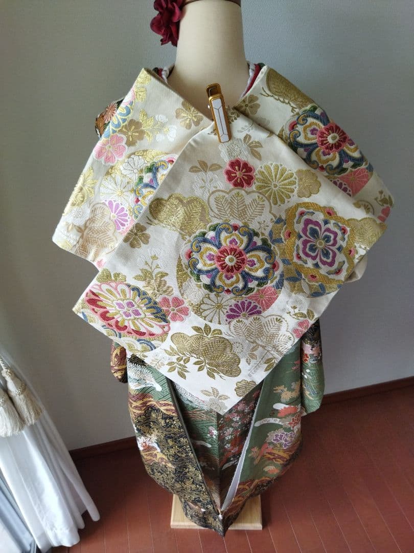 ゆたろう様　398.振袖7点セット　正絹　フルセット　成人式
