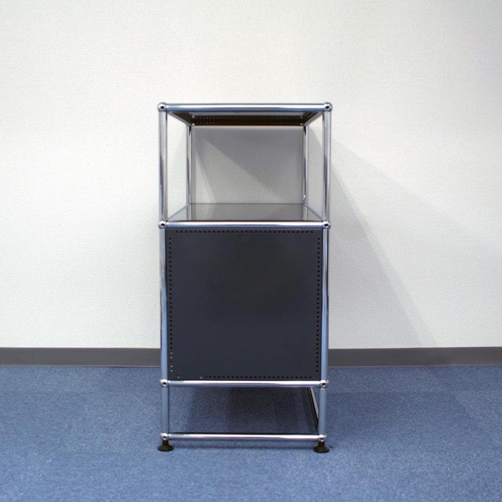 中古 USMハラー｜ キャビネット・サイドボード 1列3段 アントラサイト