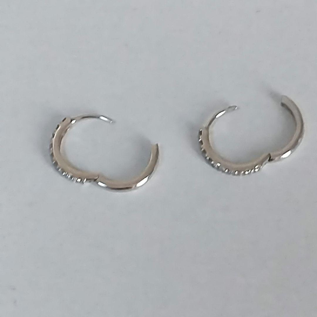 プラチナ950 ダイヤモンドフープピアス festaria