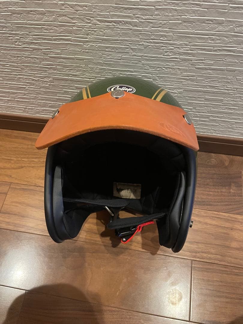 ジェットヘルメット オリーブグリーン