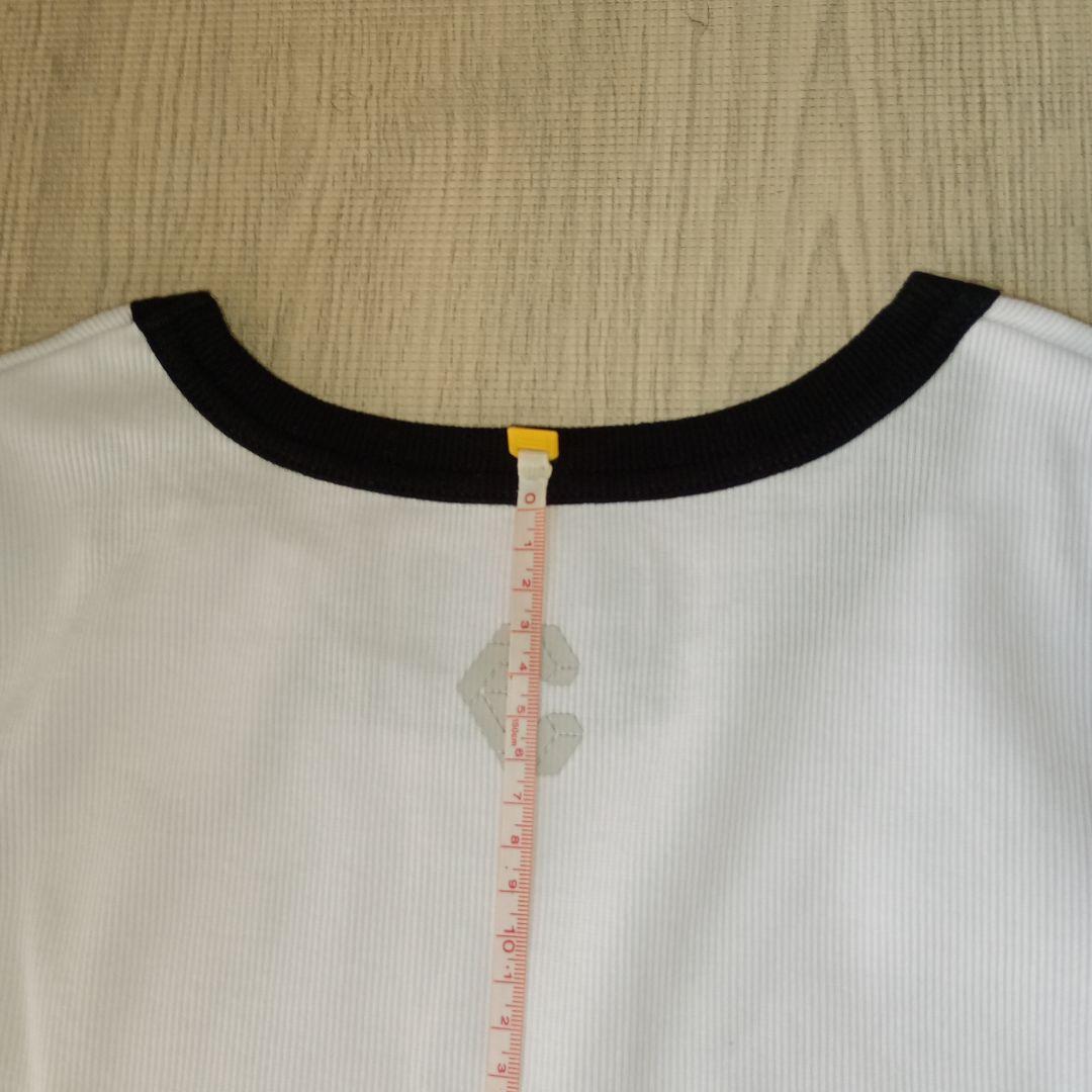 人気カラーモデル！ロゴ 　筋トレ クロノス cronos　サイズ42　白✕黒　綿