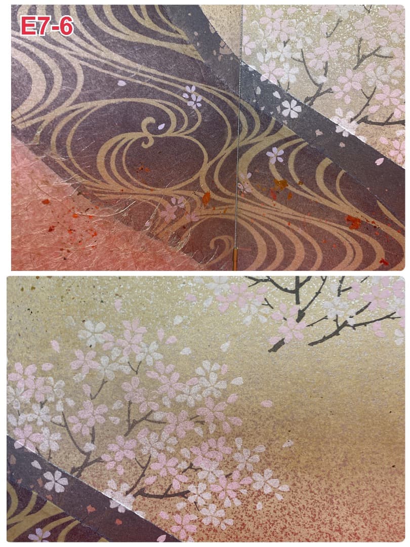 専用ページ　E7-6 特価！高さ39㎝位　 高級な和紙加工　三月屏風のみ