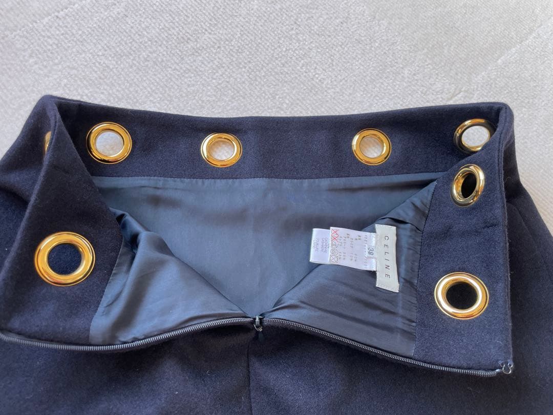 【極美品】 CELINE（セリーヌ）ウールカシミヤ スカート