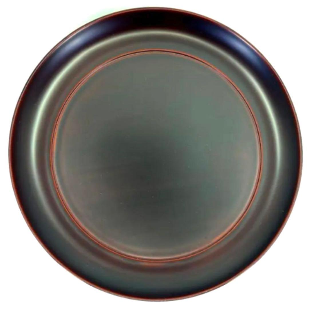 岩舘正二/隆　浄法寺塗高台八寸盛皿