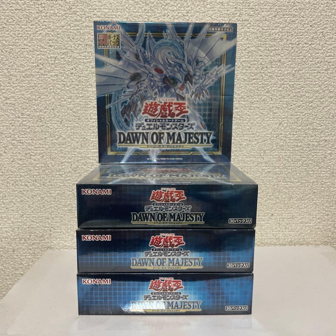 オフィシャルカードゲーム　デュエルモンスターズ　　　ドーンオブマジェスティ　4個