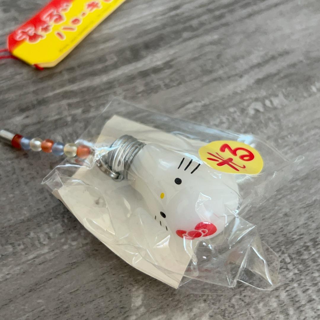 あかるいハローキティ 光る電球型ストラップ 2003年 サンリオ ご当地 根付