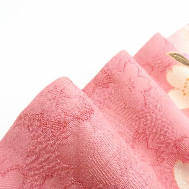 Y2594◇金駒刺繡 桜 手縫い仕立て 成人式 トールサイズ 正絹 振袖 着物