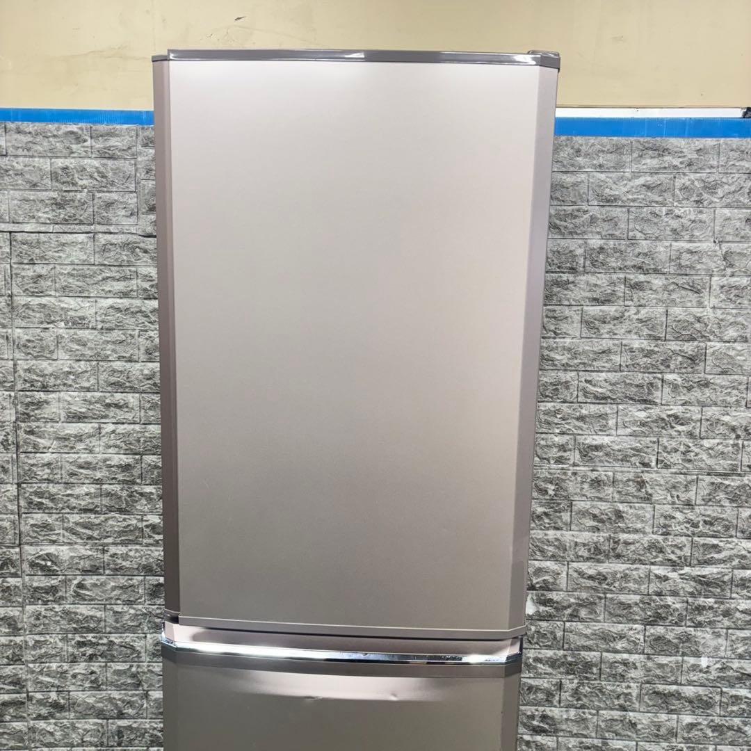 606 三菱　大型冷蔵庫　370L 300L強　小型　家庭用　自動製氷　半年保証