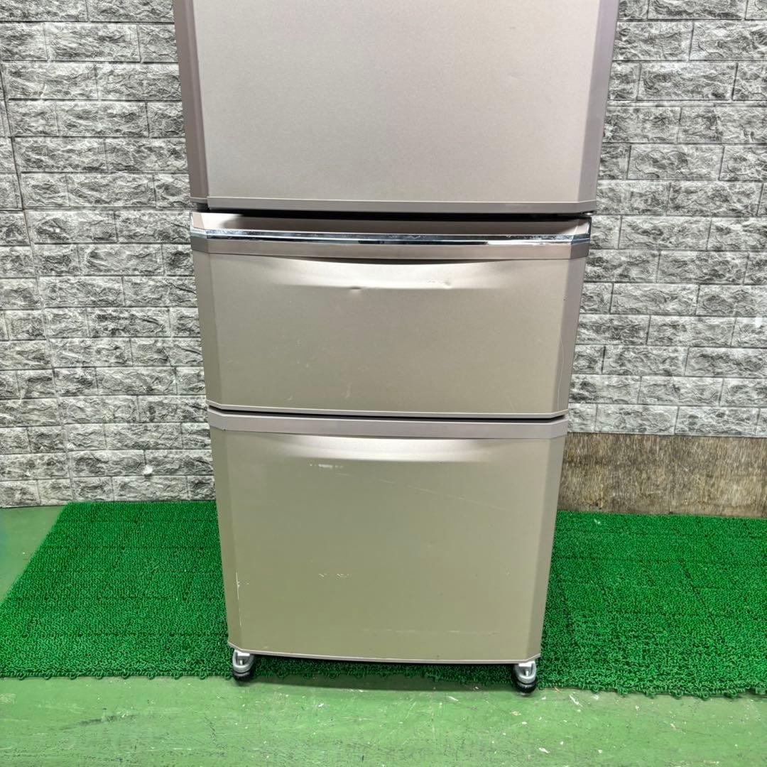 606 三菱　大型冷蔵庫　370L 300L強　小型　家庭用　自動製氷　半年保証