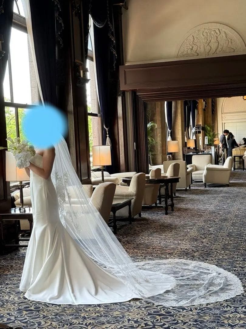 桂由美　ウェディングドレス　取り外し可能リボン付き　値段交渉受付