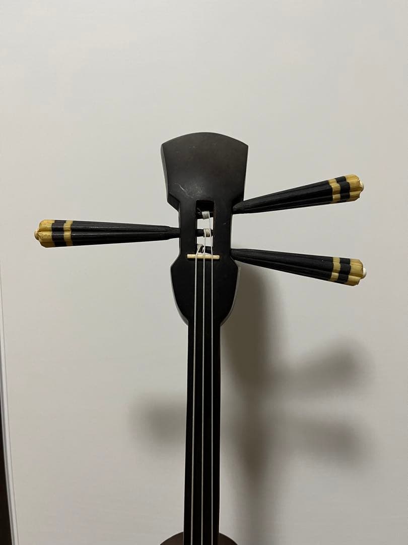 沖縄三線　昔真壁型　測った写真アップしました。