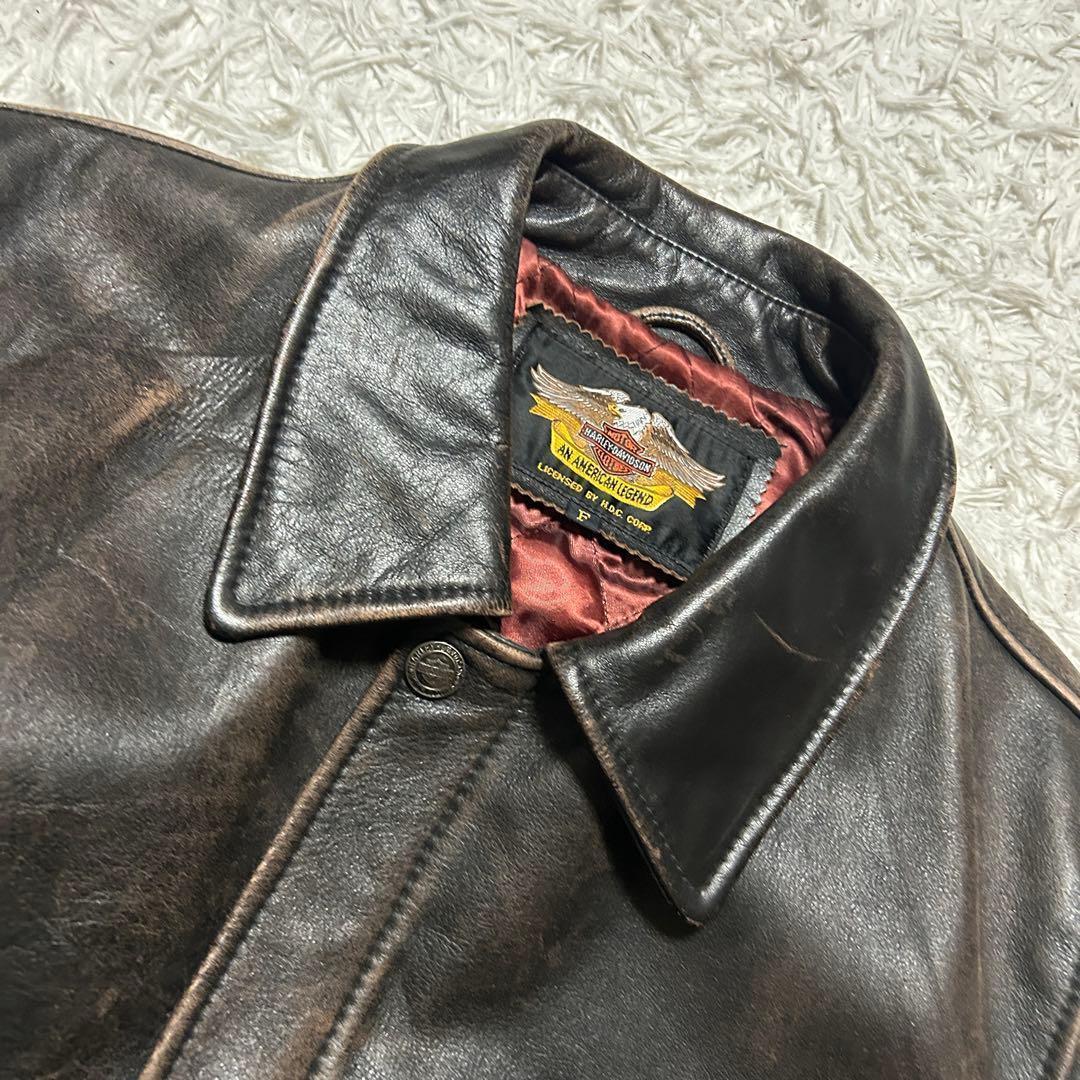 ハーレーダビッドソン 革ジャン ヴィンテージ レザー ライダースジャケット