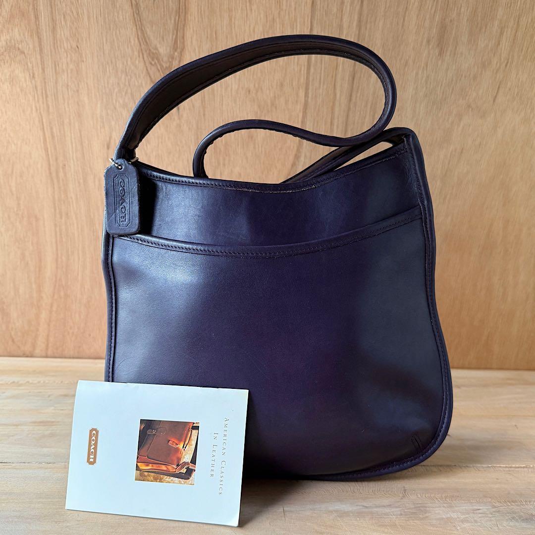 バッグ vintage coach ERGO COMPARTMENT 9047 INK