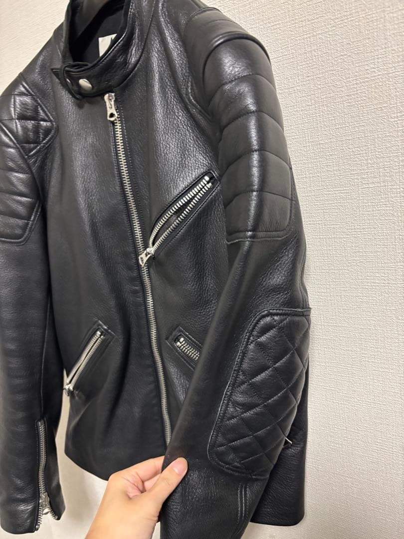 ア*ス様 acne studios レザージャケット　ライダース 50 ラムレザ