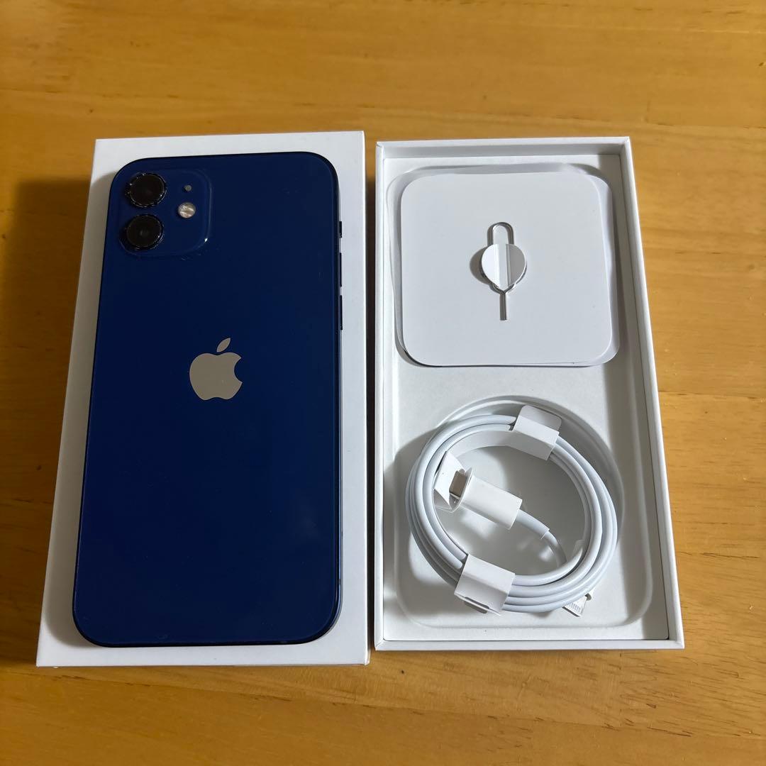 【やや傷や汚れあり】Apple iPhone 12 ブルー 本体 64GB
