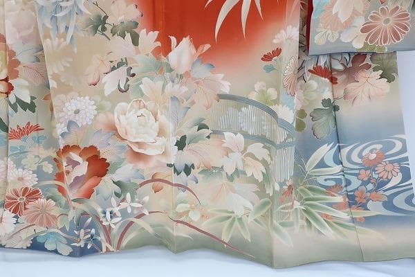 美品 アンティーク 振袖 お引きずり 身丈164cm 大正ロマン レトロ