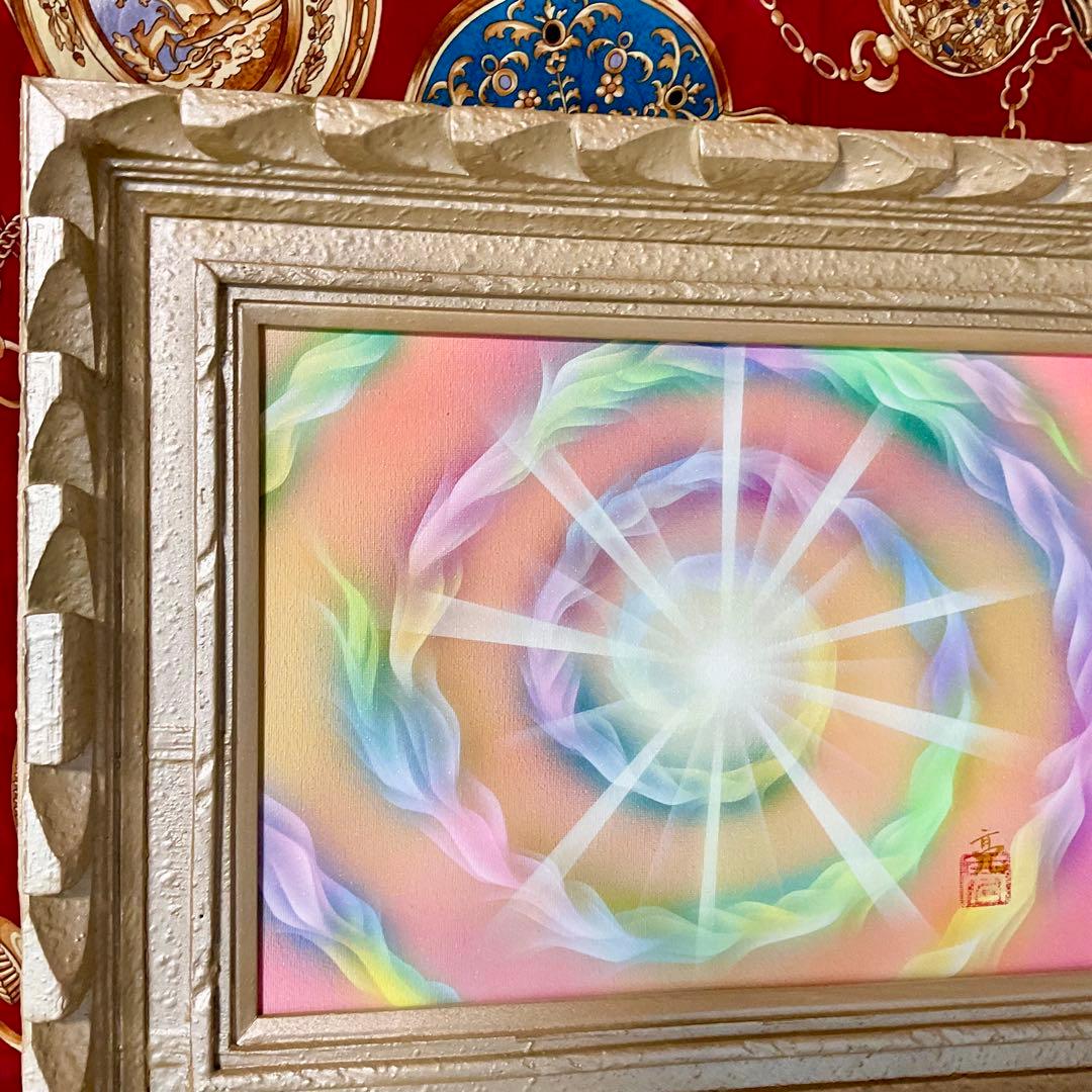 最強開運日セール☆Birth 波動調整 開運 エネルギー宇宙高波動絵画 F4号