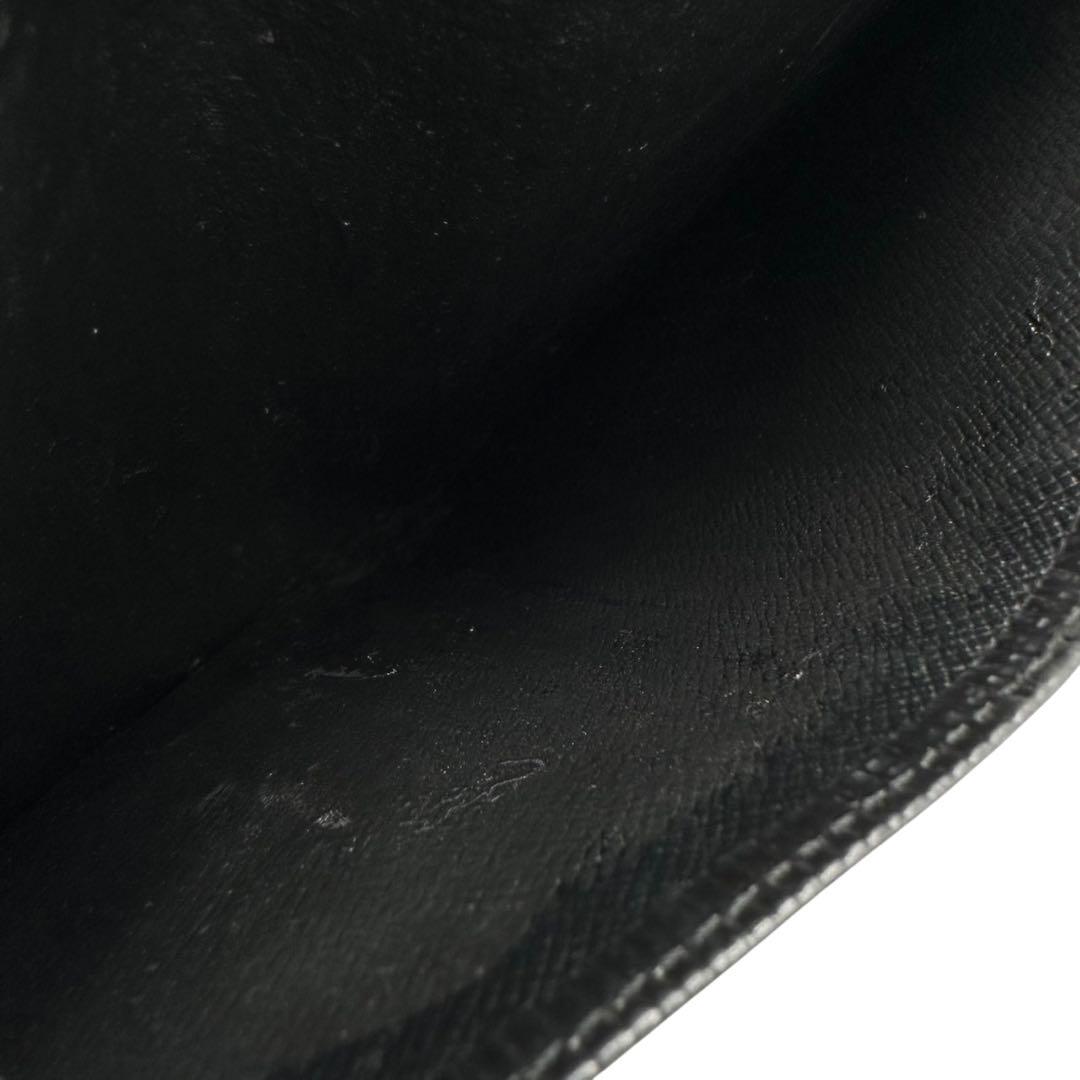 【極美品】ルイヴィトン エピ ブラック 黒 二つ折り財布 トレゾール コンパクト