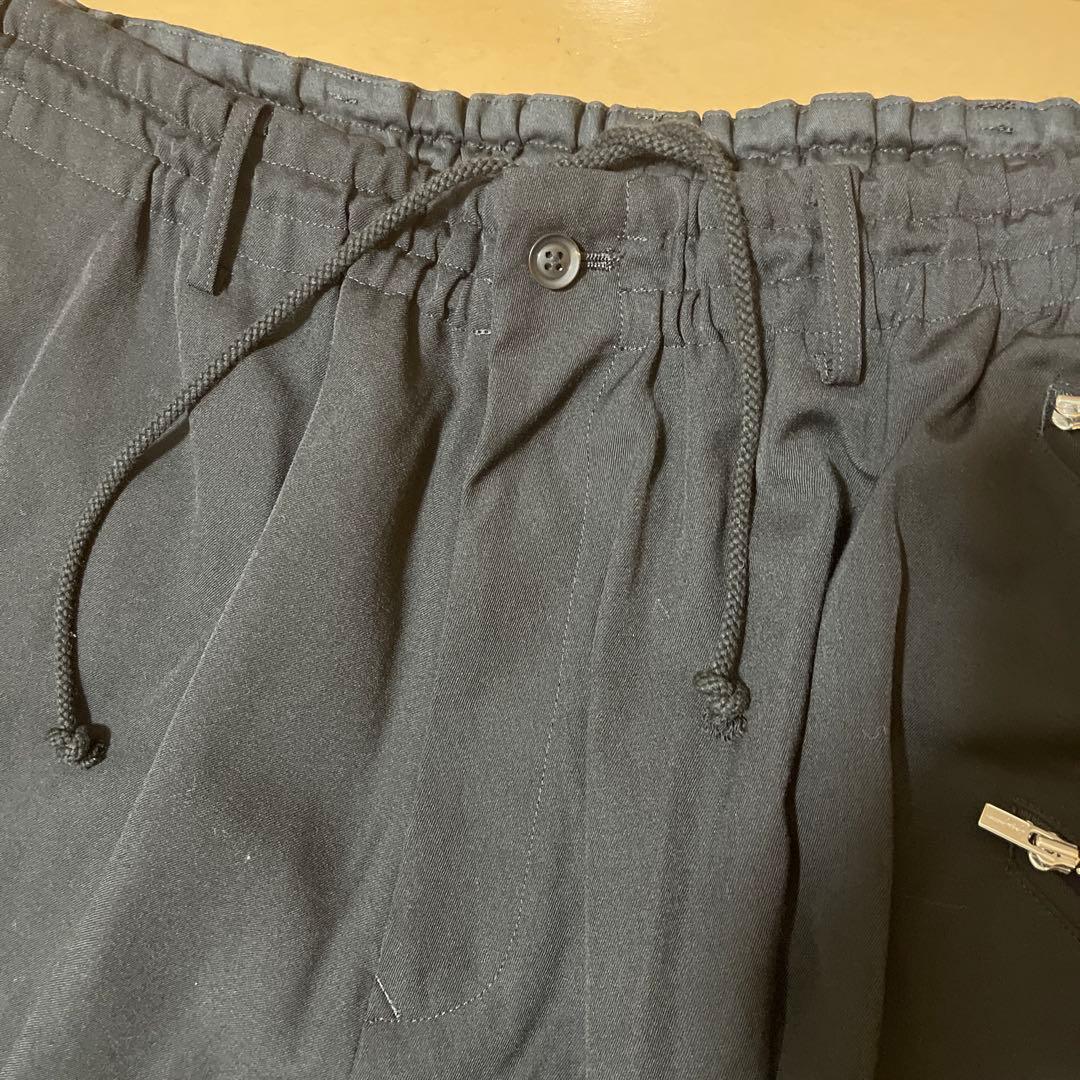 定価約9万美品　ヨウジヤマモトプールオム　ファスナーサルエルパンツ　袴　カラス