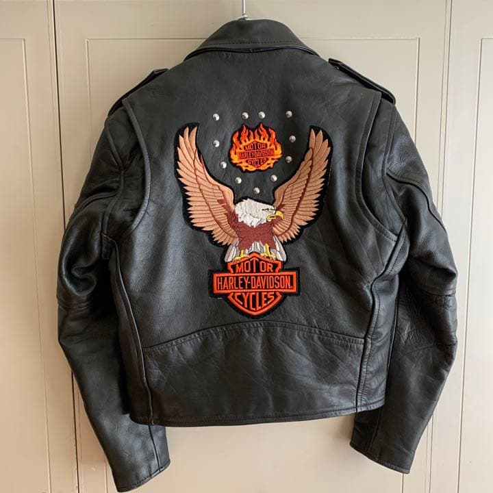 スイカ様 American nostalgia ハーレーワッペン付きライダース