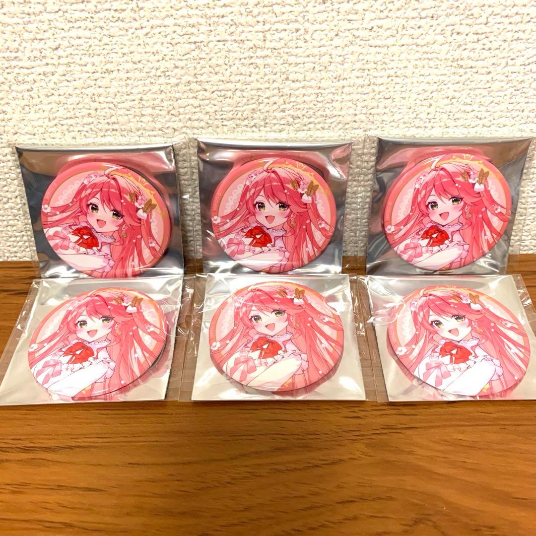 ホロライブ 東京駅 トレーディング缶バッジ　6個　さくらみこ