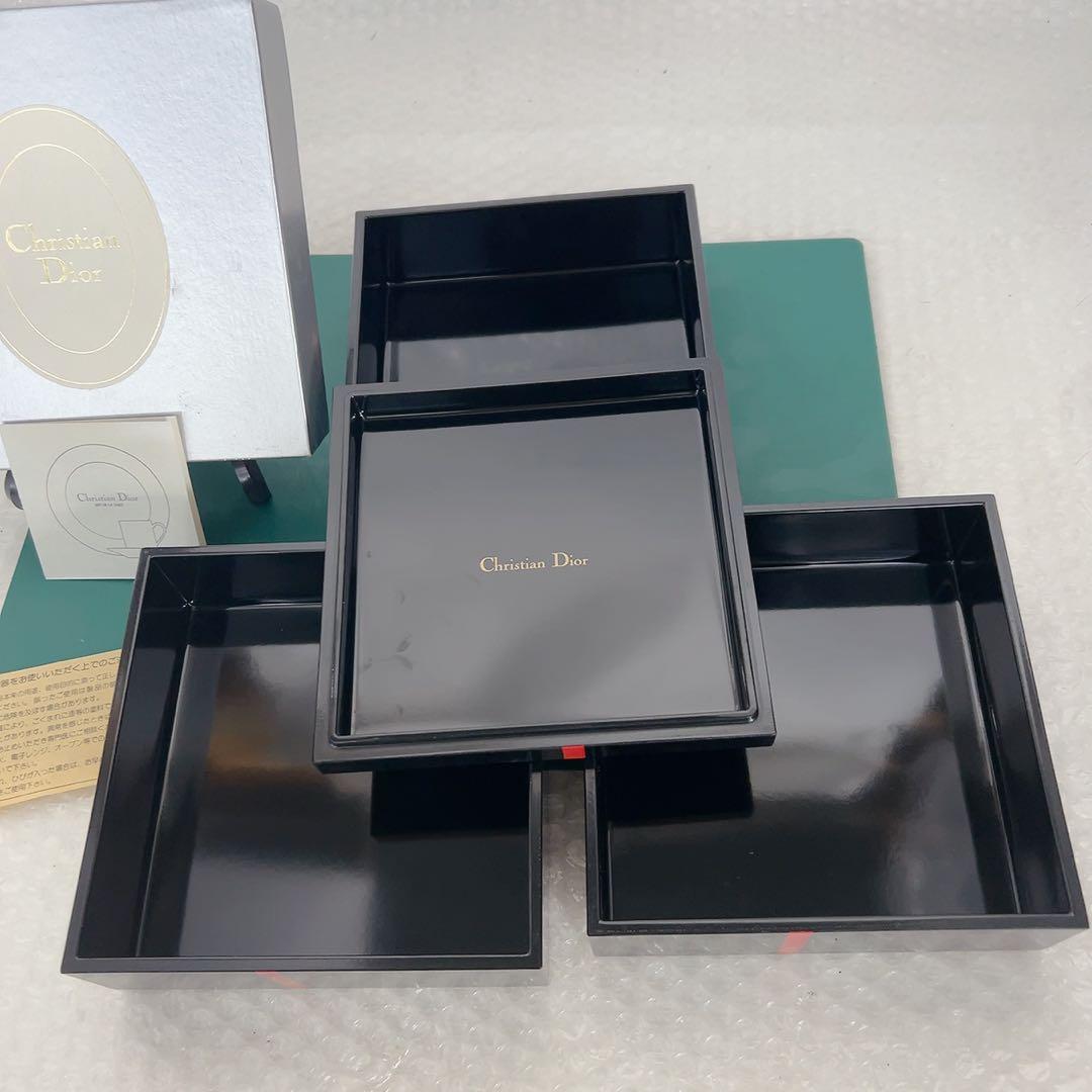 Christian Dior　ノベルティ三段重　重箱　おせち器　正月和食器 65
