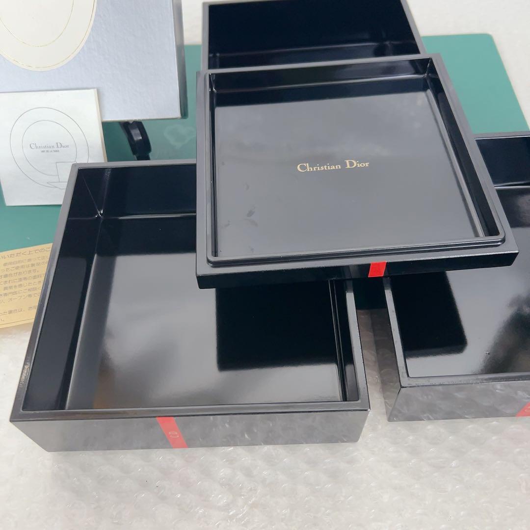 Christian Dior　ノベルティ三段重　重箱　おせち器　正月和食器 65