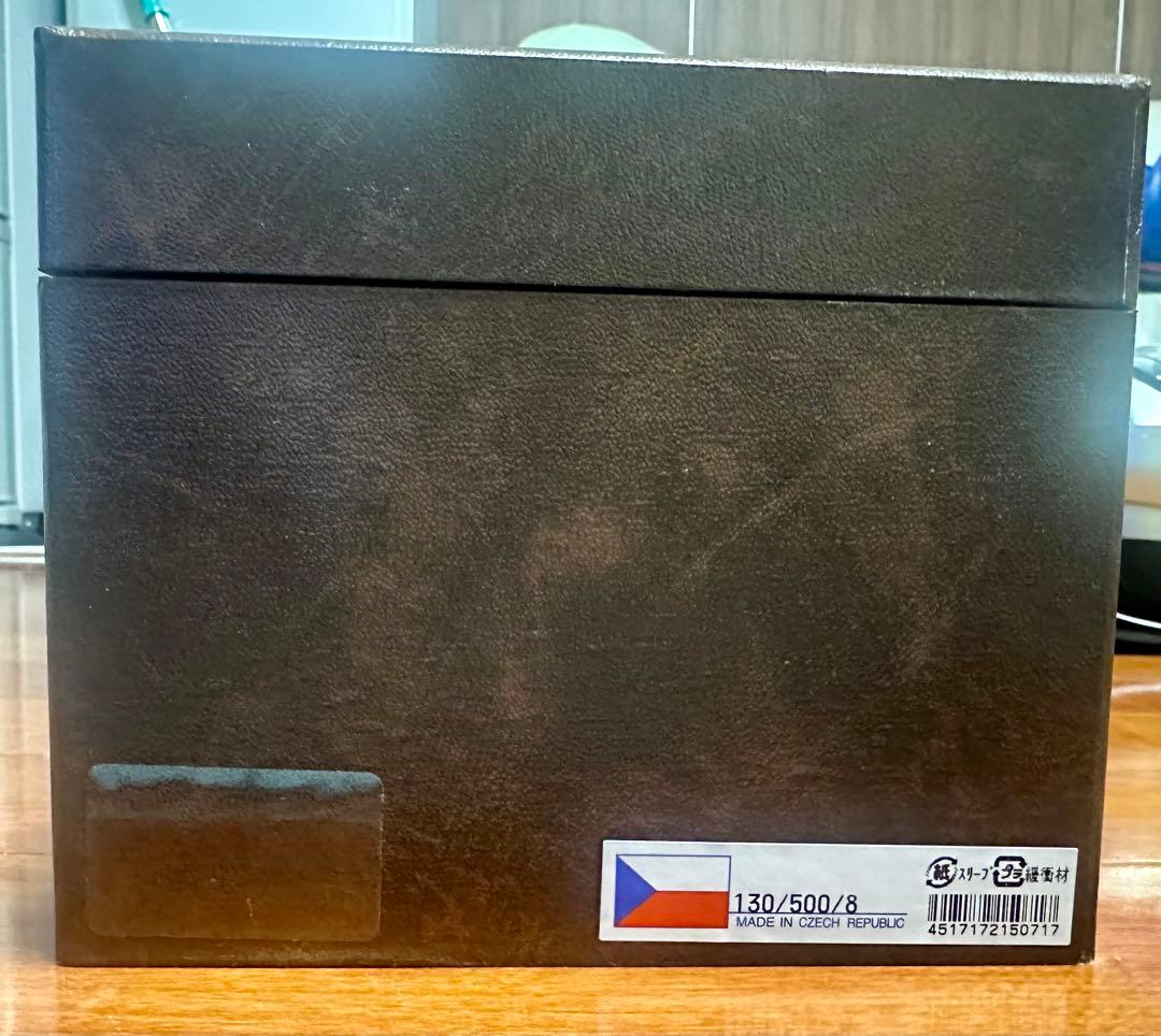 【新品・未使用】BOHEMIAガラス 花瓶 木製ボックス付き