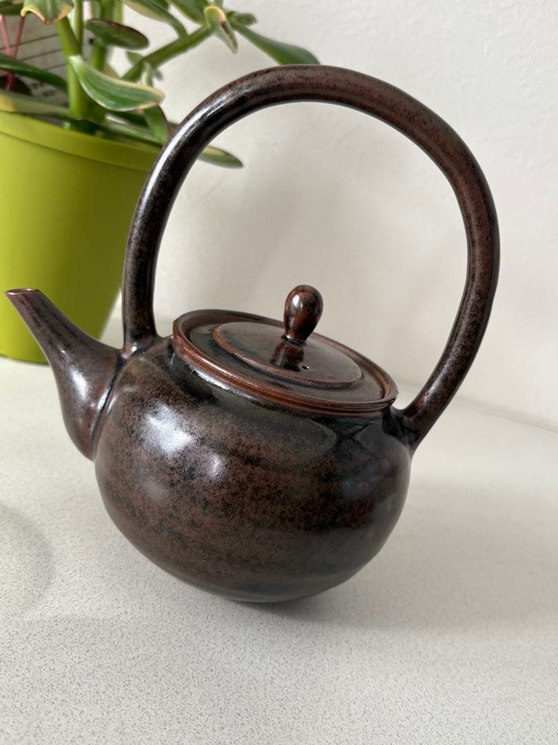 ボウフラ ぼうふら 土瓶 急須 湯沸 水注 上持手 在銘 茶道具 煎茶道具