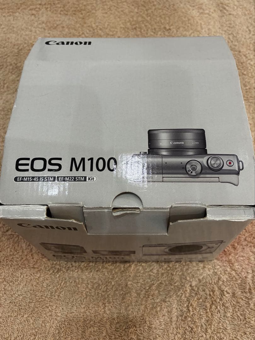 【極美品】Canonミラーレス一眼EOS M100 レンズキット　保護フィルム付