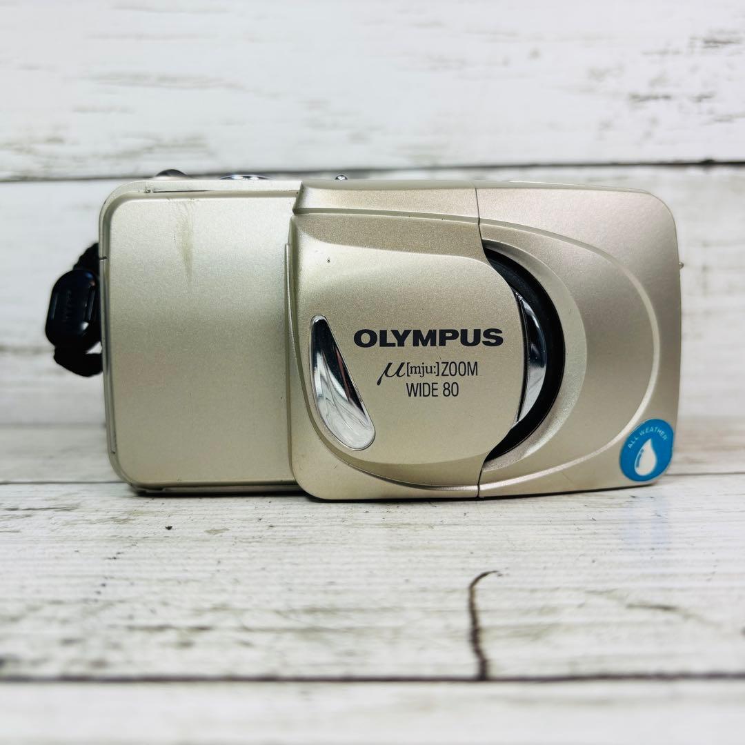 【動作良好】OLYMPUSフィルムカメラ μ[mju] ZOOM WIDE 80