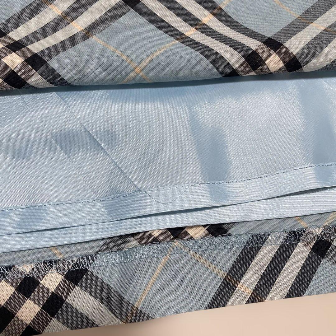 美品✨BURBERRY BLUE LABEL チェックスカート　ロゴ入りベルト
