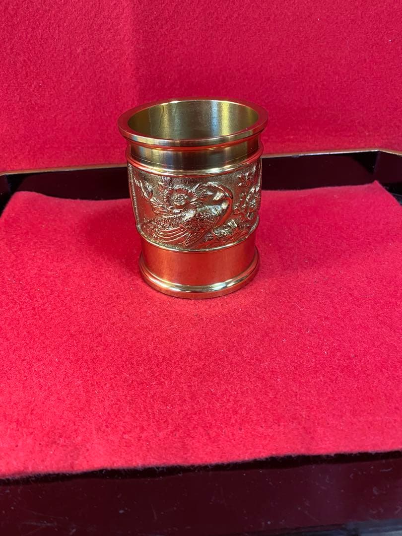 彫金彫　鉛筆立て