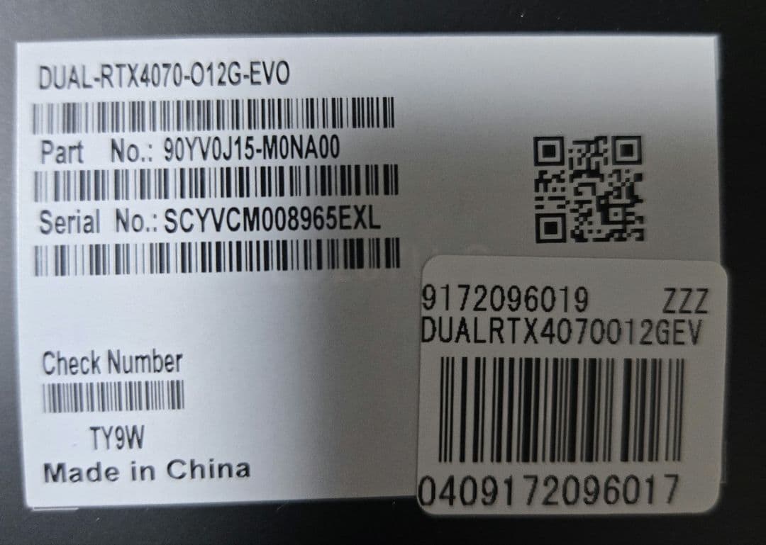 い*ら様 ASUS GeForce RTX 4070 12GB OC