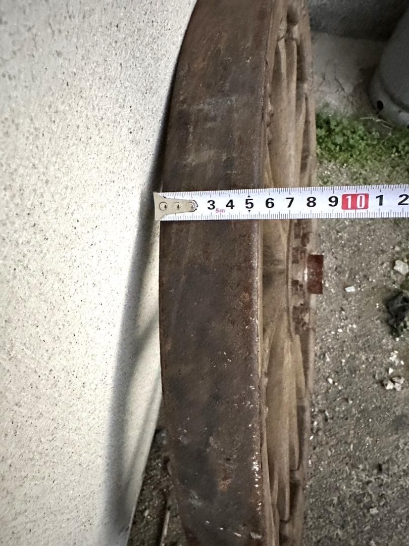 レア品 旧家 蔵出し 野戦砲 車輪 直径-約70cm 旧日本軍 大砲 骨董