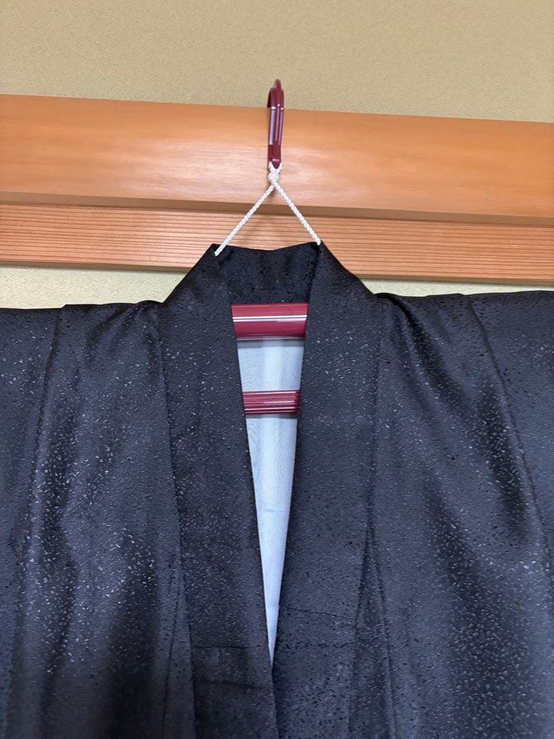 子供用着物 七五三 黒地模様付き　5歳　男の子