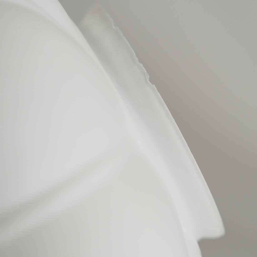 大正ガラス シェードランプ / ヴィンテージ 白 ミルクガラス