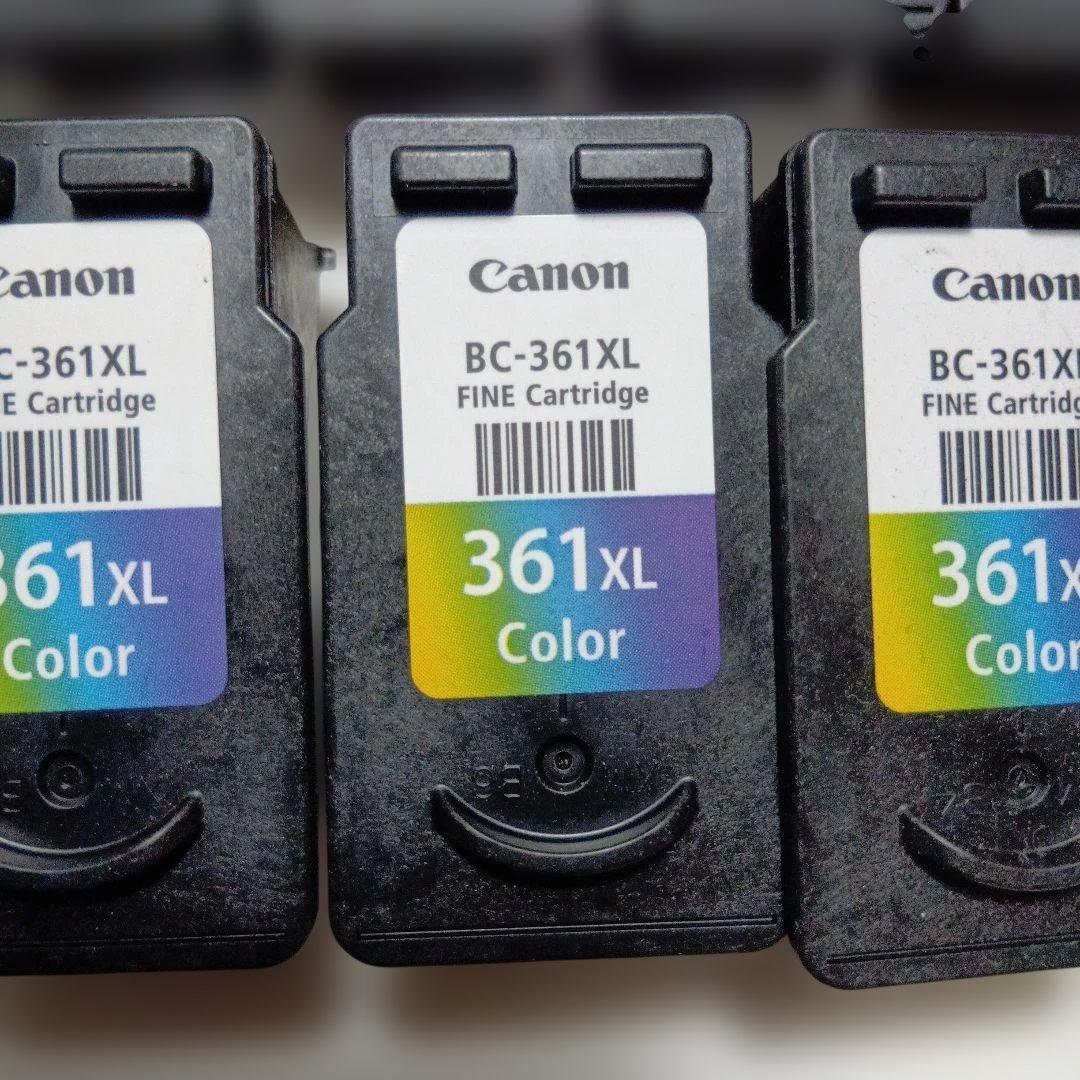 使用済　Canon BC-360XL/361XL インクカートリッジセット