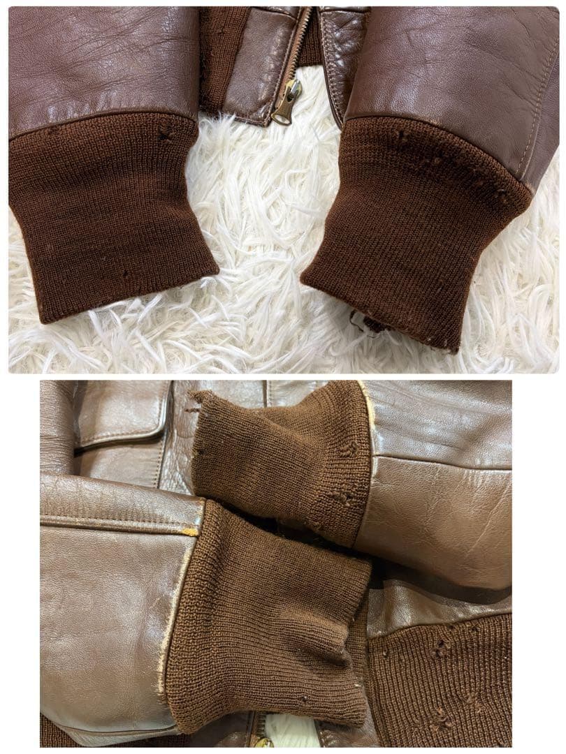 ザリアルマッコイズ ホースハイド A-2 レザージャケット 旧マッコイ36 茶色