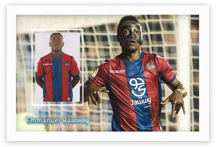 直筆サイン入り写真 エマニュエル・ボアテング レバンテUD SA鑑定済